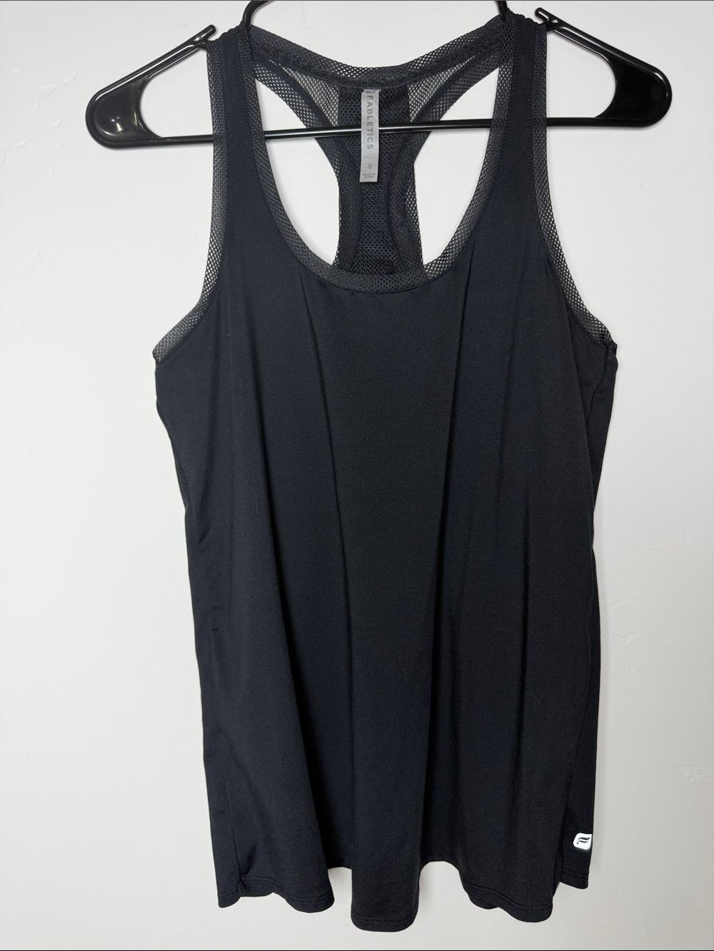 Fabletics women’s Tank Top S Mesh Black Size Workout gym yoga activewear